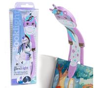 Gifts for Readers & Writers Bookmark Reading Light Unicorn Purple - 2in1 Clip On Bookmark Kids for Reading Night in Bed, Travel Cute s, Flexible 8 Lumen LED Lights for Books