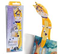 Gifts for Readers & Writers Bookmark Reading Light Unicorn Yellow - 2in1 Clip On Bookmark Kids for Reading Night in Bed, Travel Cute s, Flexible 8 Lumen LED Lights for Books