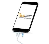 Gifts for Readers & Writers Cell Phone Stand, Fully Adjustable Angle, Foldable Phone Holder, Flexistand Office Desk Accessory, Compatible with All Mobile Phones, Doodle