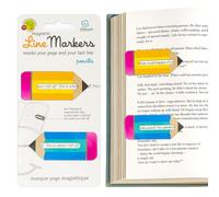 Gifts for Readers & Writers Linemarker Magnetic Bookmarks - Set of 2 | Page Holder Set | Book Holder Clips for Reading | Stylish Magnet Page Markers | Gift Idea for Readers, Book Lovers
