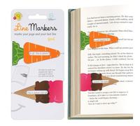 Gifts for Readers & Writers Linemarker Magnetic Bookmarks - Set of 2 | Page Holder Set | Book Holder Clips for Reading | Stylish Magnet Page Markers | Gift Idea for Readers, Book Lovers