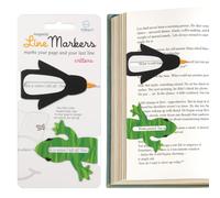 Gifts for Readers & Writers Linemarker Magnetic Bookmarks - Set of 2 | Page Holder Set | Book Holder Clips for Reading | Stylish Magnet Page Markers | Gift Idea for Readers, Book Lovers