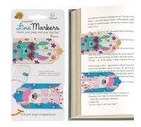 Gifts for Readers & Writers Magnetic Line Bookmarks 2-Piece Set, Llama