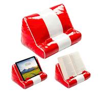 Gifts for Readers & Writers Tablet Stand & Book Holder Pillow - Machine Washable with Storage Pockets for iPad, Kindle, eReader, Mobile Phones, Hardbacks & Paperbacks for Bed - Book Couch Diner