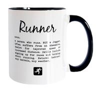 Gifts for Runners - Runner Mug, 330ml Ceramic Mug, Perfect Present for Men Who Run, Running Gift Ideas, Gifts for Running Enthusiasts