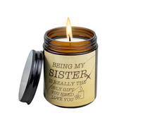 Gifts for Sister from Sister Brother Birthday Thanksgiving Christmas Gifts Scented Candle Being My Sister is Really The ONLY Gift You Need Love You