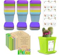 Gifts for Students from Teachers - 36 Pack Eco Plant Pots &Empty Seed Envelopes | End of Term Class Gifts for 30 Primary Pupils, Year 6 Leavers Gifts 2025,School Leavers Gifts, DIY Planting Kits