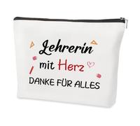 Gifts for teachers, make-up bag, teacher gift, teacher gift, farewell gift, teacher, White, teacher