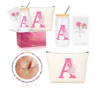 Gifts for Teen Girls, Easter Christmas Valentine's Day Birthday Gifts for Teen Girls Pink Initial A
