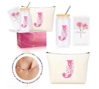 Gifts for Teen Girls, Teen Girl Gifts Trendy Stuff 10 11 12 13 14 15 16 17 18 Year Old Girl Birthday Christmas Gifts Tween Girl Gift Set for Her Friend Sister Girlfriend Daughter Pink Initial J