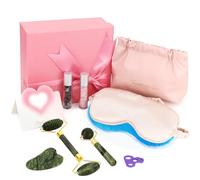 Gifts for Teenage Girls, Skincare Gift Tool Set for Teen Girls Ages 10 11 12 13 14 15 16 18,Tween Girl Gift Basket Stuffers,Daughter,Girlfriend,Women Birthday Gifts,Eye Mask,Jade Roller,Gua Sha