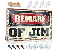Gifts for The Garage Beware of Jim Metal Sign Signs for Man Cave Man Cave Signs Vintage Funny ( Size : 20X30CM )