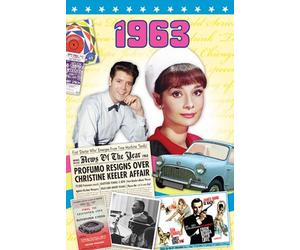 Gifts For Women - 50th Birthday 1963 DVD and 1963 Birthday Card