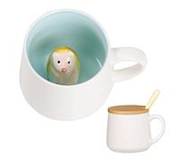 Gifts for Women Cute Hedgehog Coffee Mug Tea Cup with Spoon Lid,Kawaii Stuff Funny Cool Mugs Valentine's Mother's Day Halloween Xmas Gifts for Her Wife Mum Grandma Boyfriend Girl Friend,Birthday
