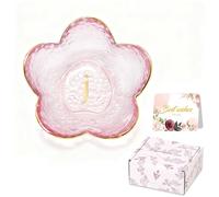 Gifts For Women Flower Ring Holder Dish Jewelry Tray Room Decor Aesthetic Dorm Bathroom Decor Jewelry Trinket Dish Decorative Plates Christmas Birthday Gifts for Her Friends Mom Sisters Besties (J)