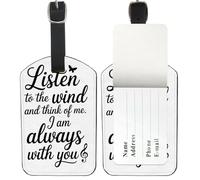 Gifts for Women Luggage Labels for Suitcases, Pu Leather Case Tags Suitcases with Privacy Protection Cover, Travel Tag Bags Labels Luggage Identifier, Men Women Wedding Gift Ideas, Teacher Gifts