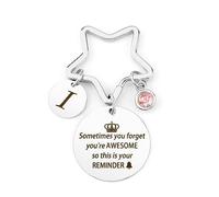 Gifts for Women & Men: Initial Keyring, Sister, New Mum, Retirement & Graduation Gifts