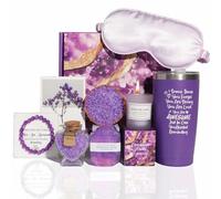 Gifts for Women Spa Basket,Birthday Gifts Fors Women,Relaxing Lavender Spa Gift Basket Set,Self Care Pamper Gift Unique,Christmas Halloween Set Birthday for Sister,Mum,Grandma,Wife