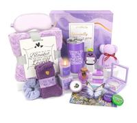 Gifts for Women Spa Basket, Lavender Spa Gift Basket,16 Pcs Self Care Package for Women, Mom, Wife, Girlfriend, Sister, Unique Get Well Sets for Birthday, Mother's Day, Christmas, Valentine's Day