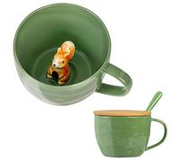 Gifts for Women Squirrel Coffee Mug Unique Birthday Friendship Gifts for Women Men Her Funny Mugs Cool Tea Cups Novelty Christmas Xmas Gift Cute Mugs with Lid Halloween Valentine's Mother's Day