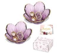 Gifts For Women Trinket Dish Unique Birthday New Home Gifts For Women Her Jewellery Tray Cute Room Decor Aesthetic Bedroom Accessories Ring Dish Holders Small Friendship Christmas Gifts(2 pcs)