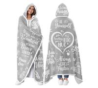 Gifts for Women,Wearable Blanket Hoodie for Women,Get Well Soon & Encouragement Gift for Best Friend, Coworker, Mum, Daughter,Winter Warm Hooded Poncho,Indoor & Outdoor Use
