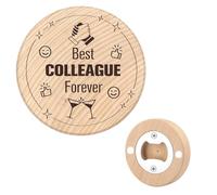 Gifts for Work Colleagues Leaving Gifts Christmas Thank You Gift Coworker Friends Work Bestie Appreciation Farewell Presents Wooden Beer Bottle Opener Magnetic Ideas Gift for Men Women