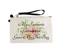 Gifts from Grandchild, My Favourite Grandchild gave me This Bag, Birthday Gift for Women, Christmas Presents for her, Cosmetic Bag Present - cb0001