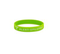 Gifts & Goodies Children's ALERT EPILEPSY Medical Awareness Wristbands Epileptic Kids Bracelet UK (Green)