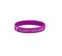 Gifts & Goodies Children's ALERT EPILEPSY Medical Awareness Wristbands Epileptic Kids Bracelet UK (Purple)