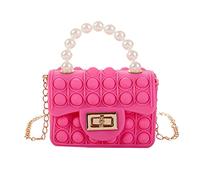 Gifts Kids Purse for Little Girls Mini Girl's Handbag Shoulder Crossbody Bag Lifestyle Small Candy Shoulder Crossbody for Girls (Rose Red)
