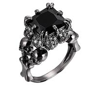 Gift's Men's Rings Fashion Creative Rings and Ring Personality Women's Rings Transforming Ring (Black, 11)