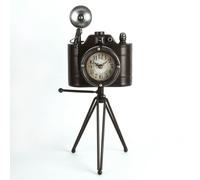 Gifts Metal Case Mantel Clock - Camera 490 x 225mm