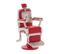 Gifts Miniature Clock Red Barber's Chair 90 x 55mm