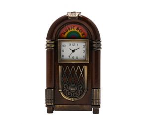 Gifts Miniature Juke Box Clock 8.6cm x 4.6cm x 2.5cm