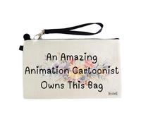 Gifts or Presents for Animation Cartoonists, an Amazing Animation Cartoonist Owns This Bag, Cosmetic Bags, Pencil Case - cb931