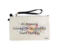 Gifts or Presents for County Or City Auditors, an Amazing County Or City Auditor Owns This Bag, Cosmetic Bags, Pencil Case - cb1047