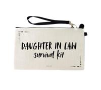 Gifts or Presents for Daughter in Laws, Daughter in Law Survival Kit, Novelty Bag for Cosmetic Makup Bags, Pencil Case, Travel Organiser Zipper Pouch - cb1721