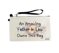 Gifts or Presents for Father in Law, an Amazing Father in Law Owns This Bag, Cosmetic Bags, Pencil Case - cb122