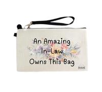 Gifts or Presents for in-Law, an Amazing in-Law Owns This Bag, Cosmetic Bags, Pencil Case - cb142