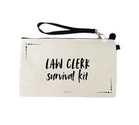 Gifts or Presents for Law Clerks, Law Clerk Survival Kit, Novelty Bag for Cosmetic Makup Bags, Pencil Case, Travel Organiser Zipper Pouch - cb1966