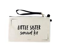 Gifts or Presents for Little Sisters, Little Sister Survival Kit, Novelty Bag for Cosmetic Makup Bags, Pencil Case, Travel Organiser Zipper Pouch - cb1745