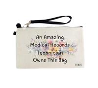 Gifts or Presents for Medical Records Technicians, an Amazing Medical Records Technician Owns This Bag, Cosmetic Bags, Pencil Case - cb1231