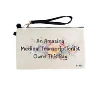 Gifts or Presents for Medical Transcriptionists, an Amazing Medical Transcriptionist Owns This Bag, Cosmetic Bags, Pencil Case - cb1167