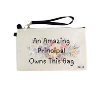 Gifts or Presents for Principals, an Amazing Principal Owns This Bag, Cosmetic Bags, Pencil Case - cb359