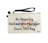 Gifts or Presents for Restaurant Managers, an Amazing Restaurant Manager Owns This Bag, Cosmetic Bags, Pencil Case - cb849