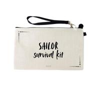 Gifts or Presents for Sailors, Sailor Survival Kit, Novelty Bag for Cosmetic Makup Bags, Pencil Case, Travel Organiser Zipper Pouch - cb1852