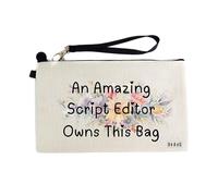 Gifts or Presents for Script Editors, an Amazing Script Editor Owns This Bag, Cosmetic Bags, Pencil Case - cb558