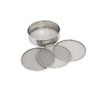 GIFTS PLANET 4 in 1 Stainless Steel Interchangeable Sieve Chalni Spices Food Strainers Atta Chalni Jaali Channi Atta Maida Strainer Silver