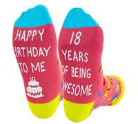 Gifts Socks 18th Birthday Gifts for Girls Novelty Socks for Daughter Sister Friends Christmas Birthday Y7SRW (UK, Alpha, One Size, Regular, Regular, 18)